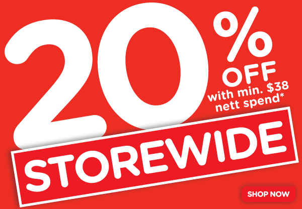 Storewide 20% off